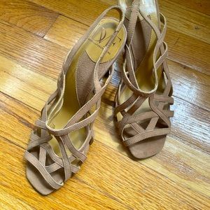 DVF Leather Strappy Heels - New